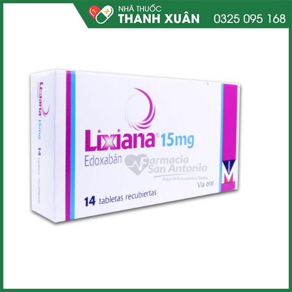 Lixiana 15mg phòng đột quỵ và thuyên tắc mạch hệ thống